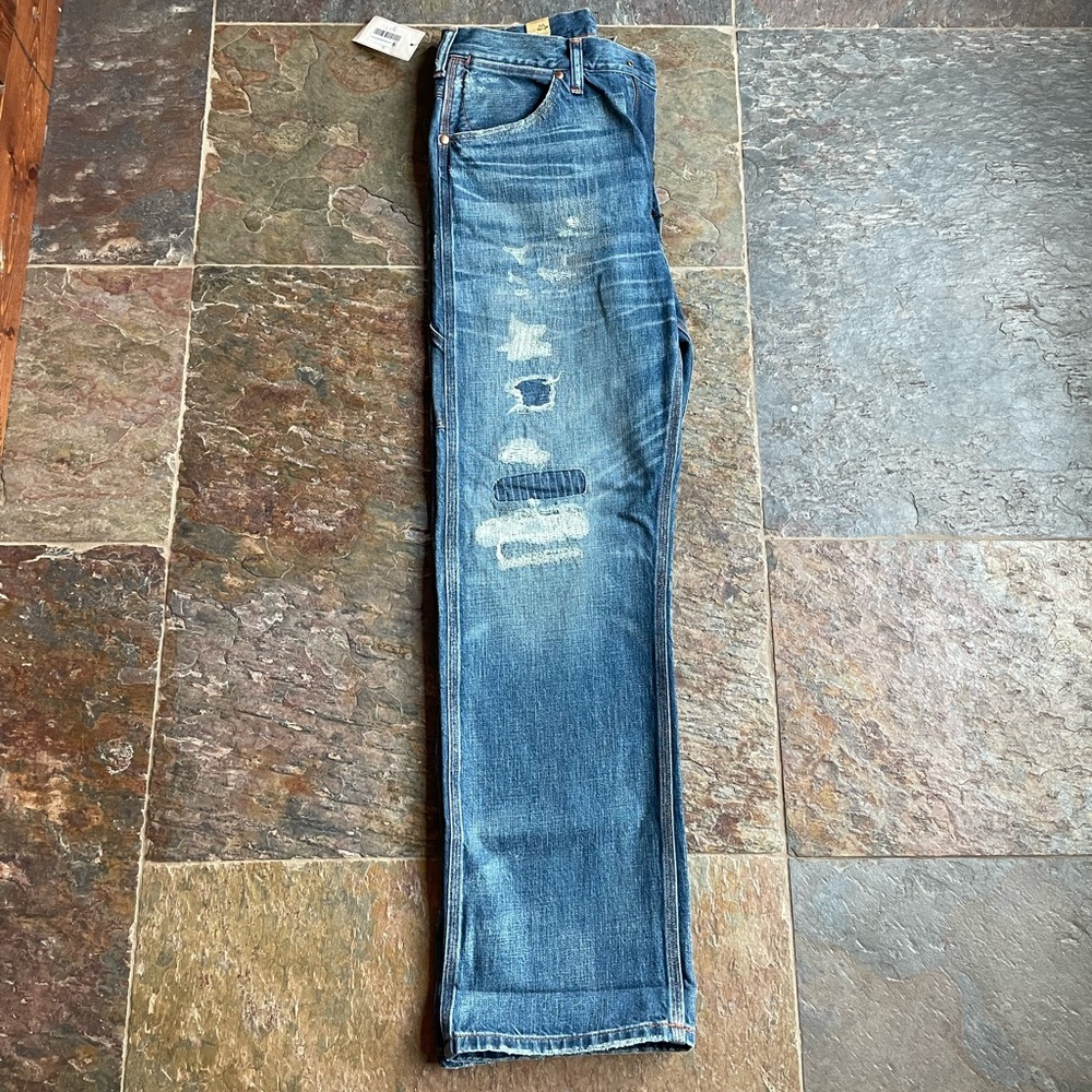 RRL Repaired Boy Fit Straight Jeans - women’s size 30